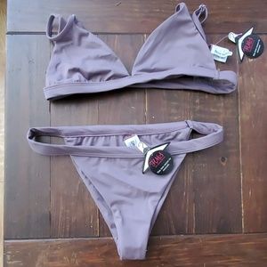 Purple Triangle Bikini